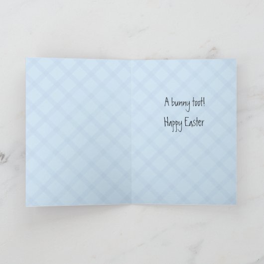 おもしろいなイースターのウサギの冗談 シーズンカード (内部)