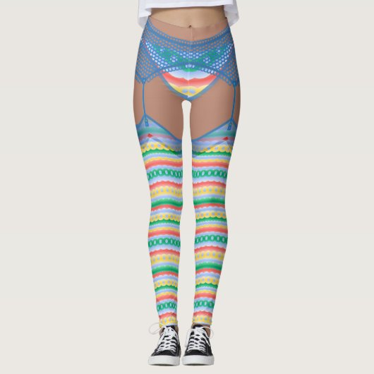 おもしろいなイースターレギンスのイースター衣裳のレギンスのズボン レギンス (正面)