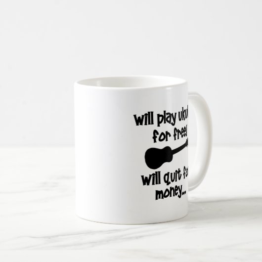 おもしろいなウクレレ コーヒーマグカップ (正面右)