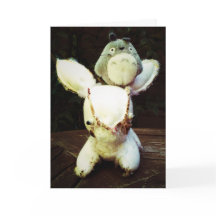 おもしろいなウサギのバースデー・カード。 異常があって下さい