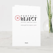 おもしろいなウサギのバースデー・カード。 異常があって下さい カード (裏面)