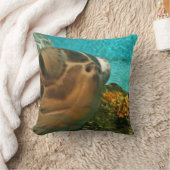 おもしろいなウミガメSelfie クッション (ブランケット)