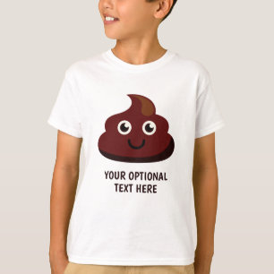 おもしろいなウンチのカスタムな文字のワイシャツ及びジャケット Tシャツ