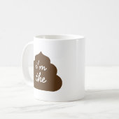 おもしろいなウンチのマグ コーヒーマグカップ (正面左)