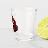 おもしろいなウンチの名前をカスタムするの小グラス ショットグラス (右)