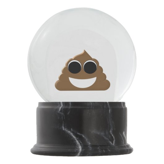 おもしろいなウンチEmoji スノーグローブ (正面)