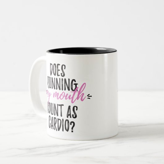 おもしろいなエクササイズのマグ ツートーンマグカップ (正面左)