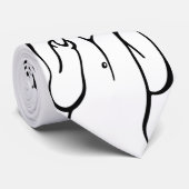 おもしろいなエドヴァルド・ムンクの叫びのパロディの漫画 ネクタイ (ロール)