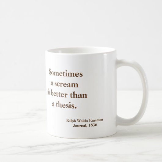 おもしろいなエマーソンの叫びの説-逆の写真 コーヒーマグカップ (右)