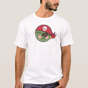 おもしろいなエンドウ豆の海賊幼児のTシャツ Tシャツ