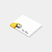 おもしろいなオウムのポートレートのパーソナライズな名前 ポストイット (アングル)