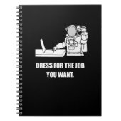 おもしろいなオフィスのギフト、おたくのギフト。 宇宙飛行士。 ユーモア ノートブック (正面)