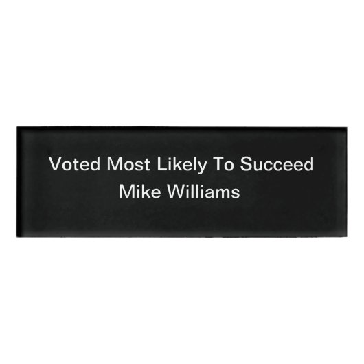 おもしろいなオフィスのプロフェッショナル 名札 (正面)