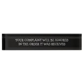 おもしろいなオフィスの不平 デスクネームプレート (正面)