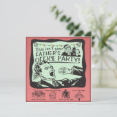 おもしろいなオフィスの休日のパーティ! 招待状 (スタンド正面)