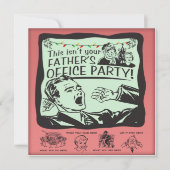 おもしろいなオフィスの休日のパーティ! 招待状 (正面)