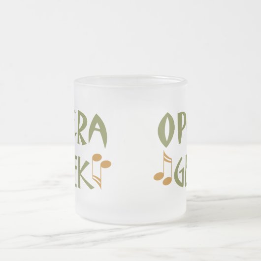 おもしろいなオペラギーク フロストグラスマグカップ (中央)