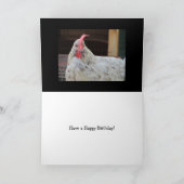 おもしろいなオンドリの誕生日 カード (内部)