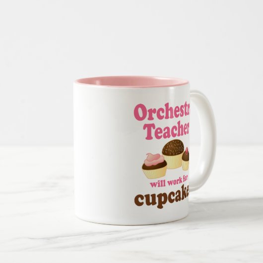 おもしろいなオーケストラの先生 ツートーンマグカップ (正面右)
