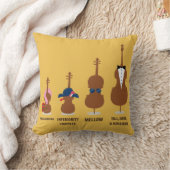 おもしろいなオーケストラは楽器をひもでつなぎます クッション (ブランケット)