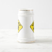 おもしろいなオーストラリアの印。 低下くまの用心して下さい ビールジョッキ (中央)