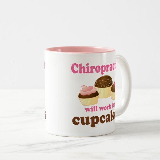 おもしろいなカイロプラクター ツートーンマグカップ (正面右)