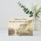 おもしろいなカウボーイのバースデー・カードユーモアのあるな西部米国 ポストカード (スタンド正面)