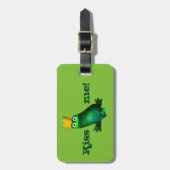 おもしろいなカエルの王子は"私に接吻します! " ラゲッジタグ (正面縦)