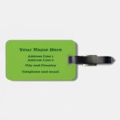 おもしろいなカエルの王子は"私に接吻します! " ラゲッジタグ (裏面横)