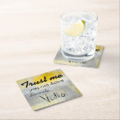 おもしろいなカクテルの紙のコースター スクエアペーパーコースター (インサイチュ)