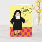 おもしろいなカトリック教の尼僧の引用文カード カード (黄色い花)