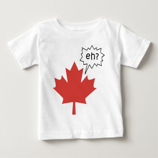 おもしろいなカナダのTシャツ ベビーTシャツ (正面)