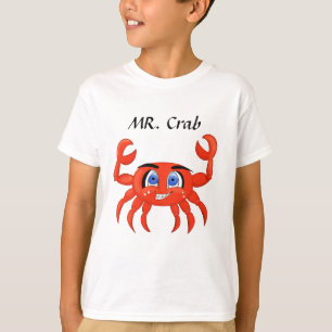 おもしろいなカニのイラストレーション Tシャツ