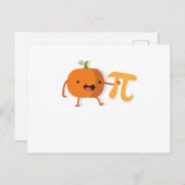 おもしろいなカボチャPiハロウィン感謝祭のギフト シーズンポストカード (正面/裏面)