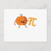 おもしろいなカボチャPiハロウィン感謝祭のギフト シーズンポストカード (正面)