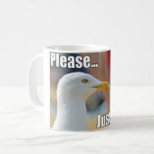 おもしろいなカモメはどうしても コーヒーマグカップ (正面左)