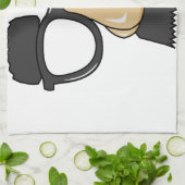 おもしろいなガラスの台所タオル キッチンタオル (折り畳み)