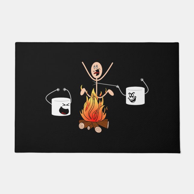 おもしろいなキャンプ ドアマット (正面)