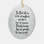 おもしろいなキリスト教の宗教引用文GK Chesterton セラミックオーナメント (右)