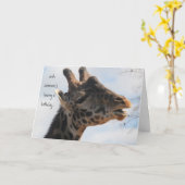 おもしろいなキリンの誕生日、Mahvelousを見ます! カード (黄色い花)