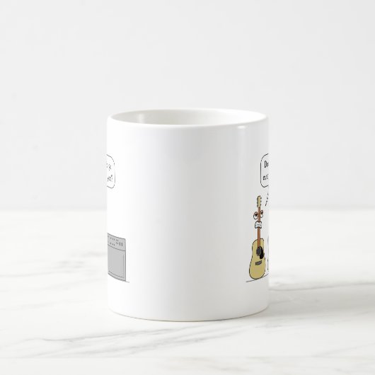おもしろいなギターの第3車輪の漫画場面 コーヒーマグカップ (中央)