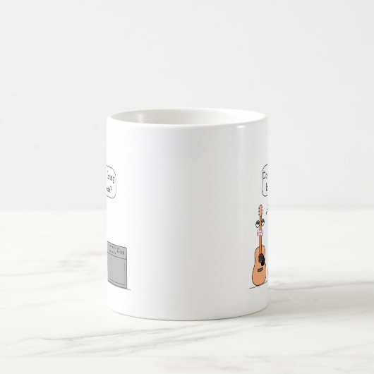 おもしろいなギターの第3車輪の漫画場面 コーヒーマグカップ (中央)