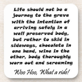 おもしろいなギフトの生命はへ旅行べきではないです コースター