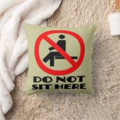 おもしろいなクッション、私のソファーは、ここに坐りません クッション (ブランケット)