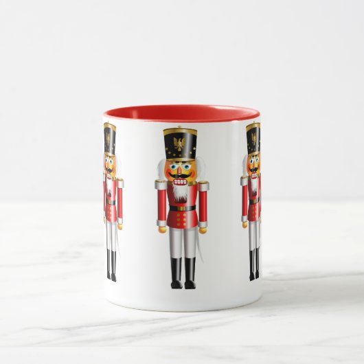 おもしろいなクリスマスのくるみ割りの戦わない兵隊 マグカップ (中央)