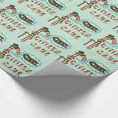 おもしろいなクリスマスのしゃれの市民の杖の休日のユーモア ラッピングペーパー (角)