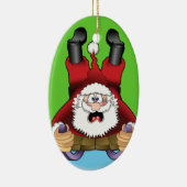 おもしろいなクリスマスのオーナメント セラミックオーナメント (右)