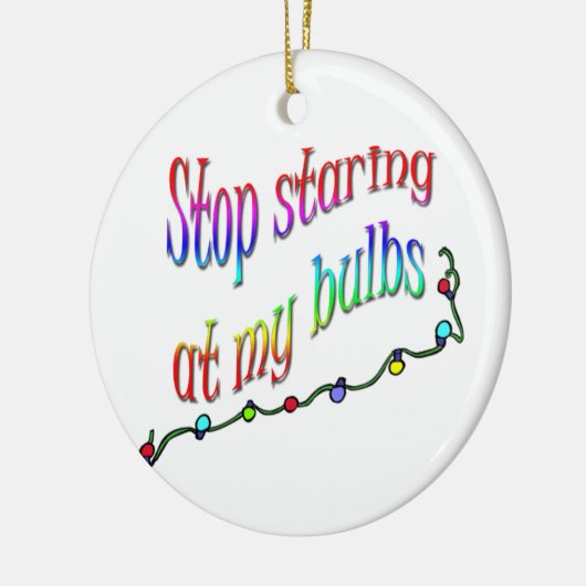 おもしろいなクリスマスのオーナメント セラミックオーナメント (左)