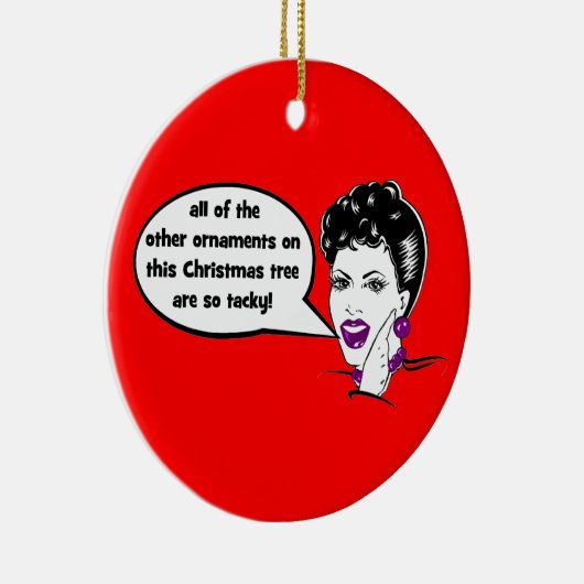 おもしろいなクリスマスのオーナメント セラミックオーナメント (右)