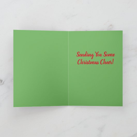 おもしろいなクリスマスのカニのサンタのカニの休日のユーモア カード (内部)